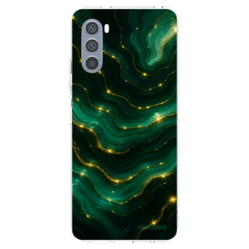 Picasee silikonska prozirna maskica za Motorola Moto G62 - Emerald