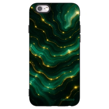 Picasee crna silikonska maskica za Apple iPhone 6/6S - Emerald