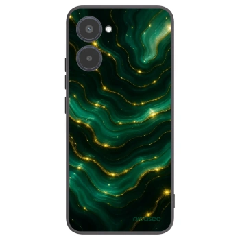 Picasee crna silikonska maskica za Realme 10 4G - Emerald