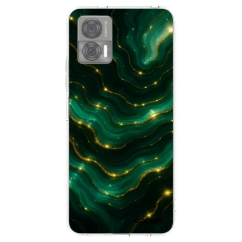 Picasee silikonska prozirna maskica za Motorola Edge 30 Neo - Emerald