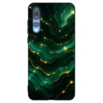 Picasee crna silikonska maskica za Huawei P20 Pro - Emerald