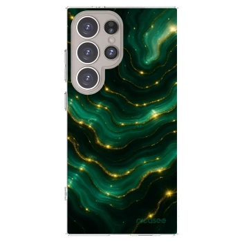 Picasee silikonska prozirna maskica za Samsung Galaxy S24 Ultra S928B 5G - Emerald