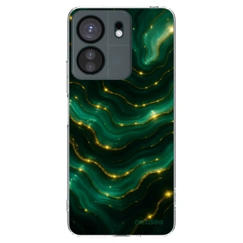 Picasee silikonska prozirna maskica za Xiaomi Redmi 13C 4G - Emerald