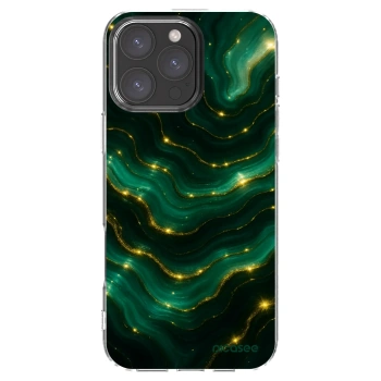 Picasee silikonska prozirna maskica za Apple iPhone 16 Pro Max - Emerald