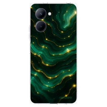 Picasee silikonska prozirna maskica za Realme C33 (2023) - Emerald