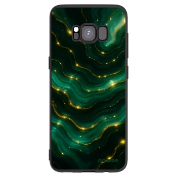 Picasee crna silikonska maskica za Samsung Galaxy S8 G950F - Emerald