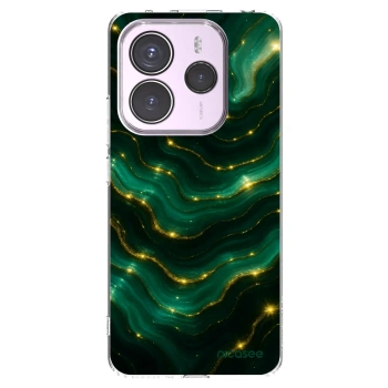 Picasee silikonska prozirna maskica za Xiaomi Redmi Note 14 5G - Emerald