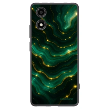 Picasee crna silikonska maskica za Motorola Moto E14 - Emerald