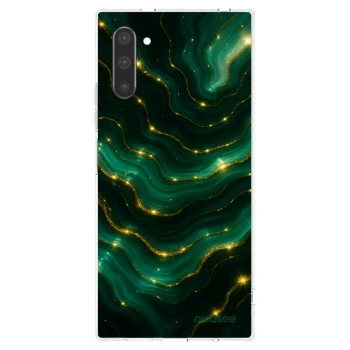 Picasee silikonska prozirna maskica za Samsung Galaxy Note 10 N970F - Emerald