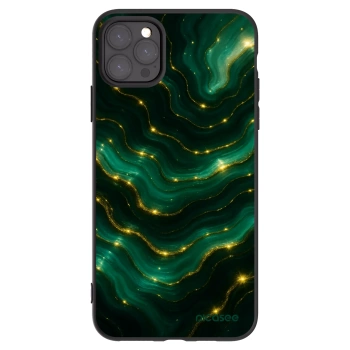 Picasee crna silikonska maskica za Apple iPhone 11 Pro Max - Emerald