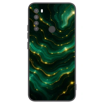Picasee crna silikonska maskica za Xiaomi Redmi Note 8 - Emerald