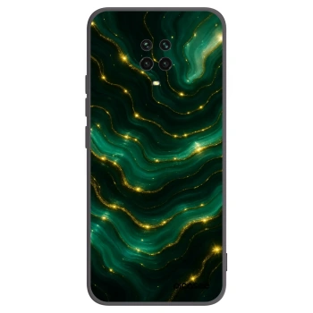 Picasee crna silikonska maskica za Xiaomi Redmi Note 9S - Emerald