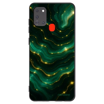 Picasee crna silikonska maskica za Samsung Galaxy A21s - Emerald
