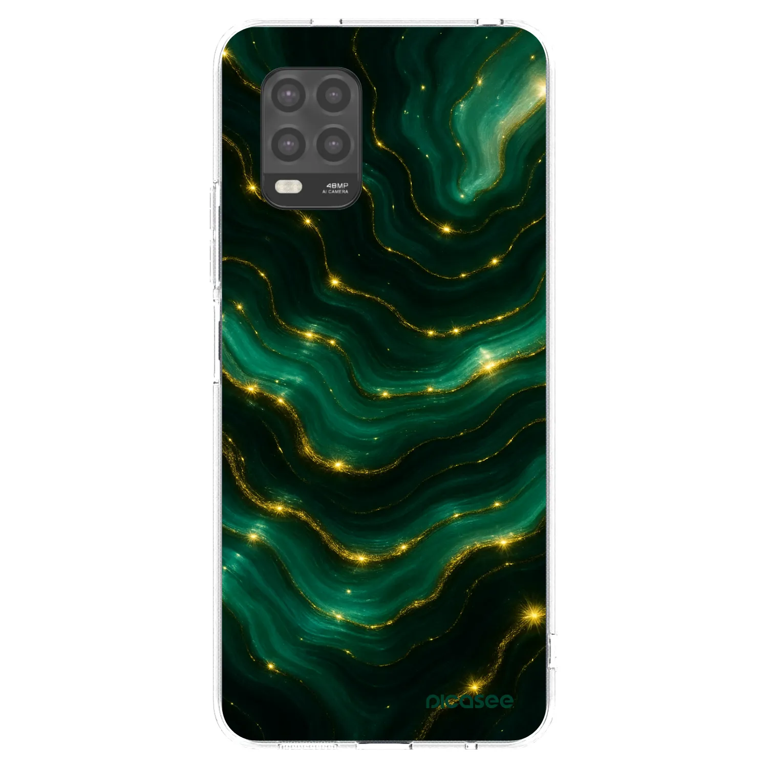 Picasee silikonska prozirna maskica za Xiaomi Mi 10 Lite - Emerald