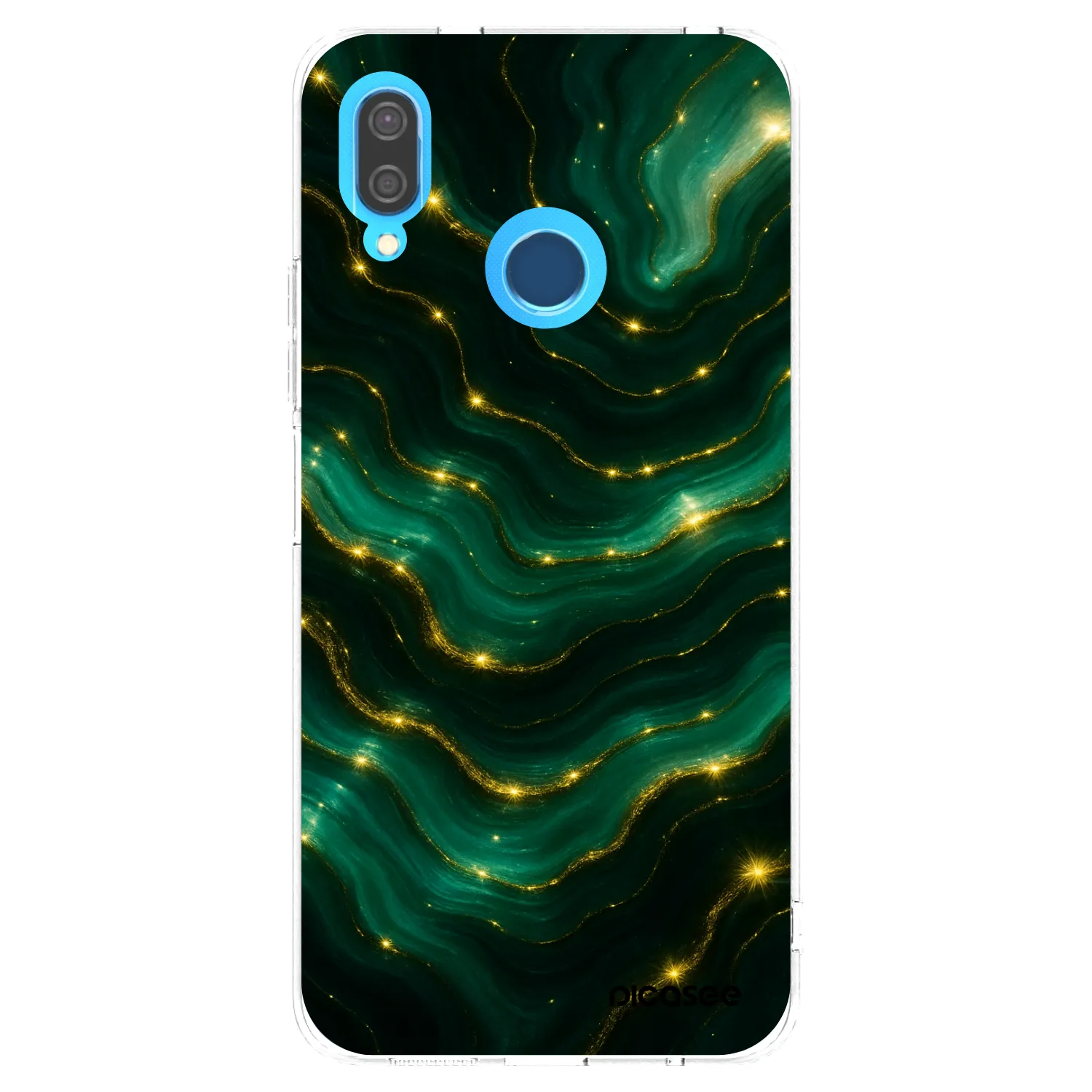 Picasee silikonska prozirna maskica za Huawei P20 Lite - Emerald