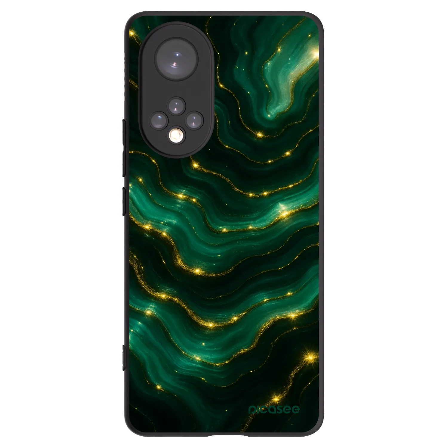 Picasee crna silikonska maskica za Honor 50 5G - Emerald