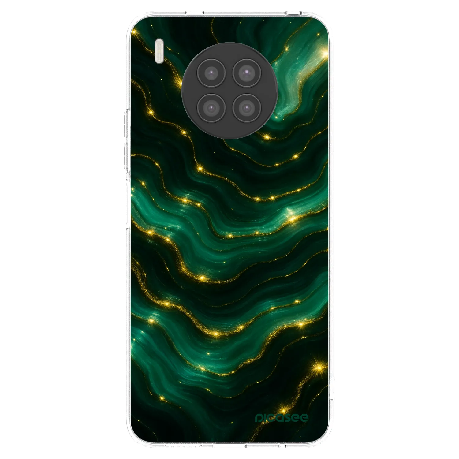 Picasee silikonska prozirna maskica za Huawei Nova 8i - Emerald