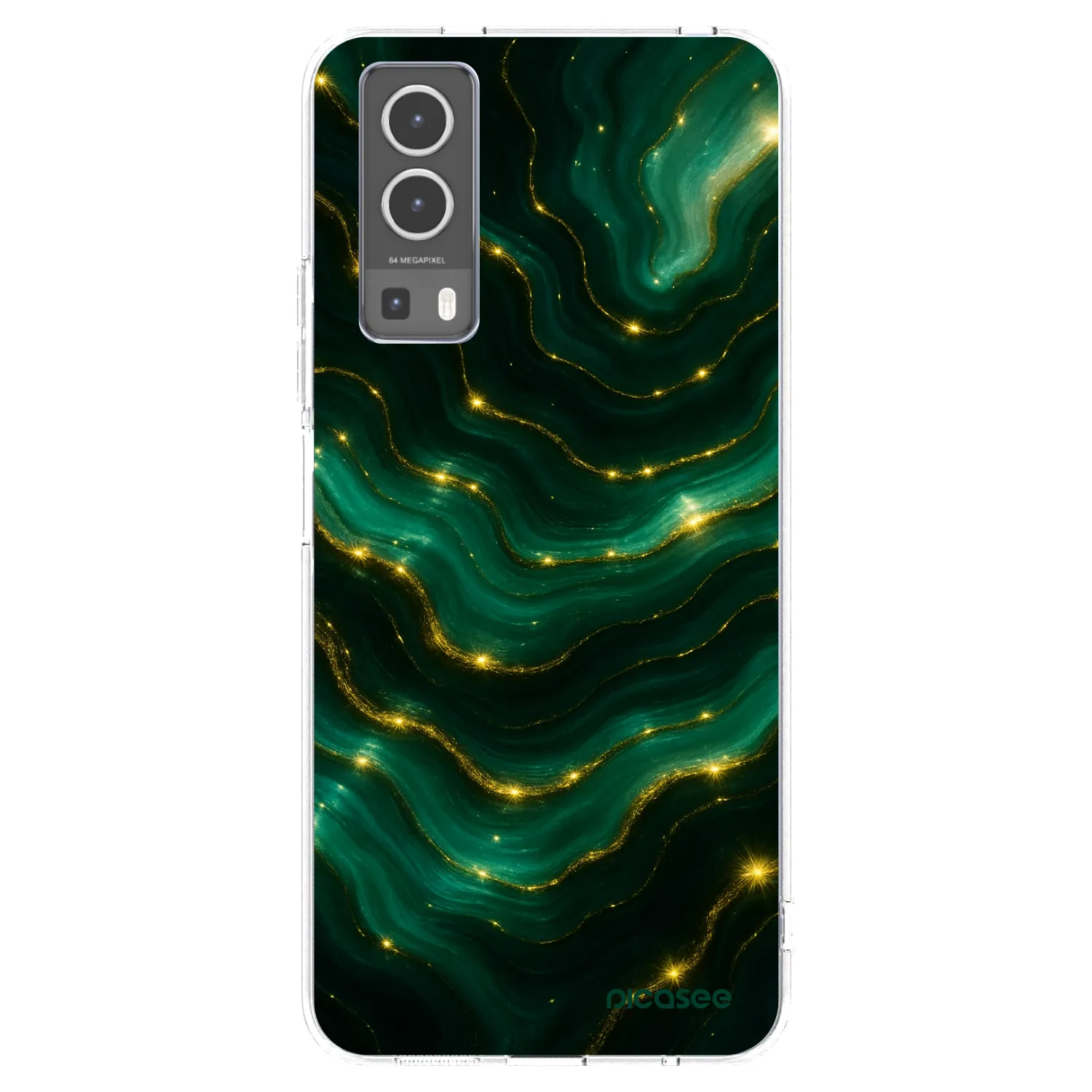 Picasee silikonska prozirna maskica za Vivo Y72 5G - Emerald