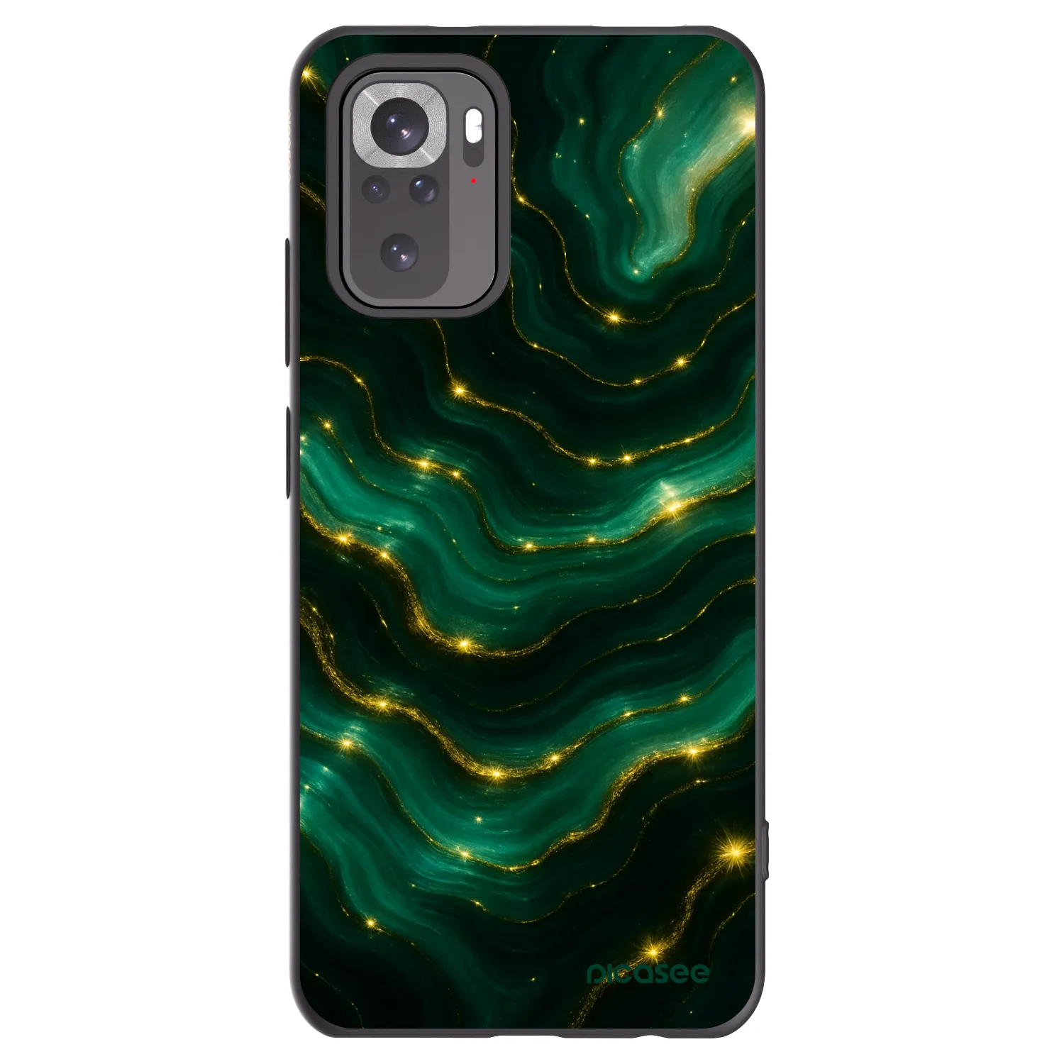 Picasee crna silikonska maskica za Xiaomi Redmi Note 11S 4G - Emerald