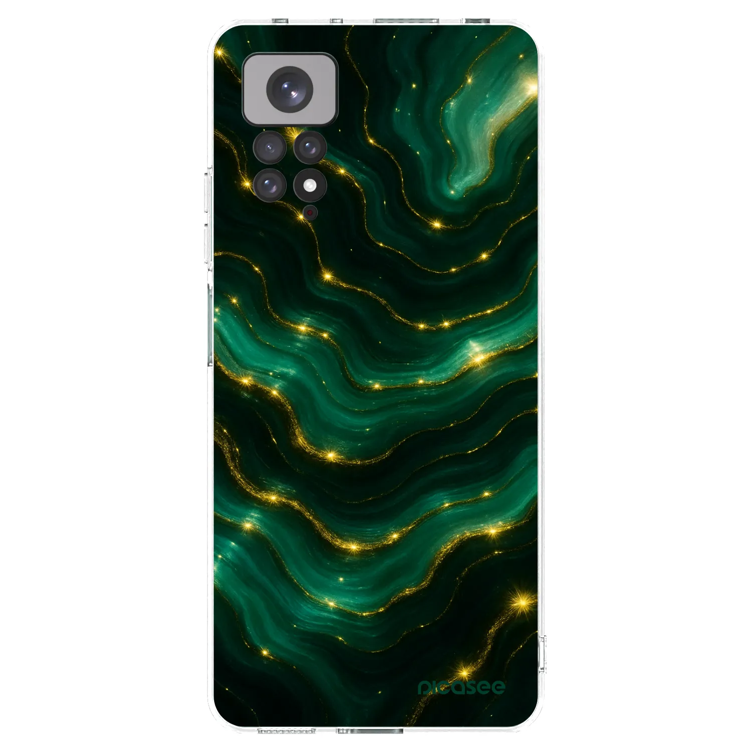 Picasee silikonska prozirna maskica za Xiaomi Redmi Note 11S 4G - Emerald