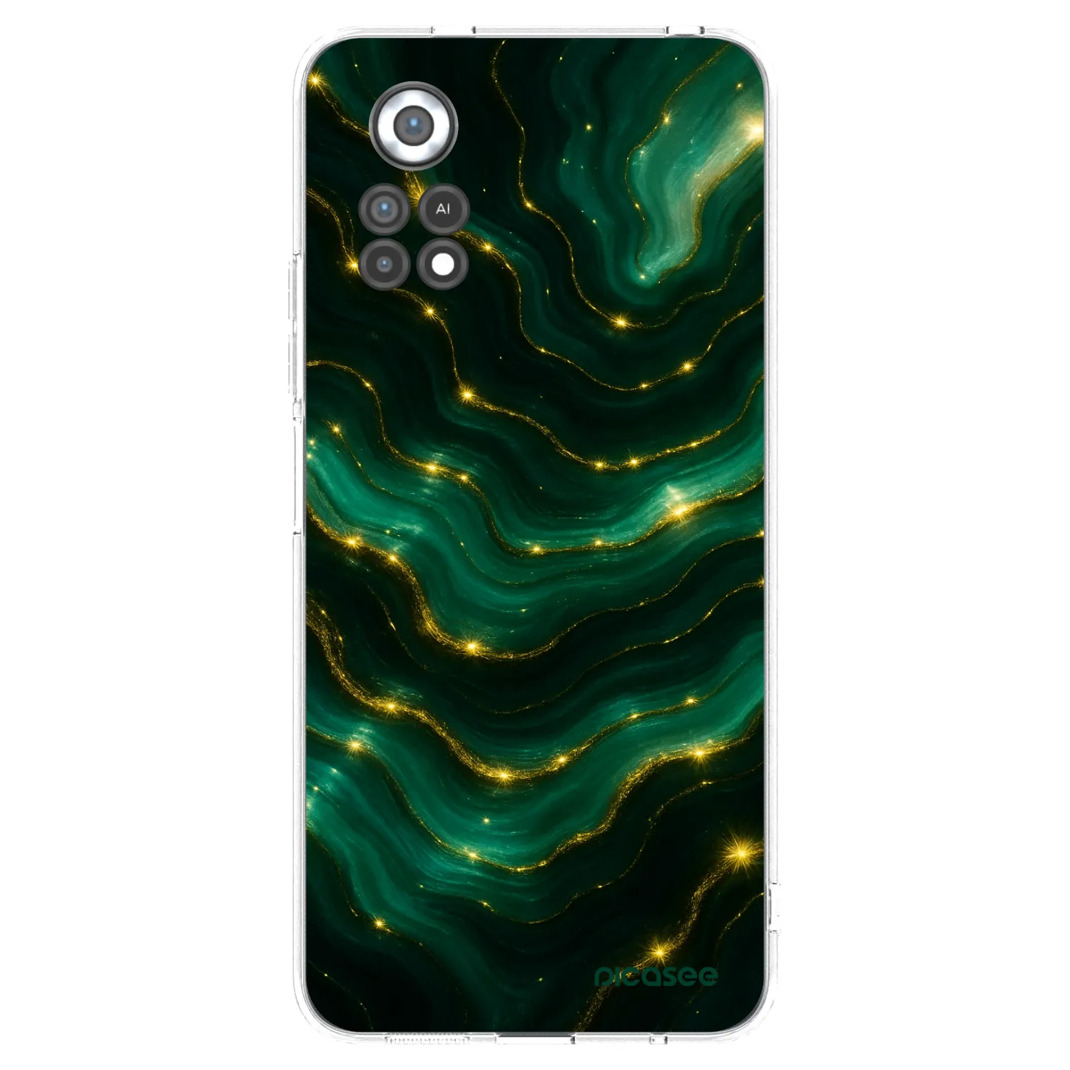Picasee silikonska prozirna maskica za Xiaomi Poco X4 Pro 5G - Emerald