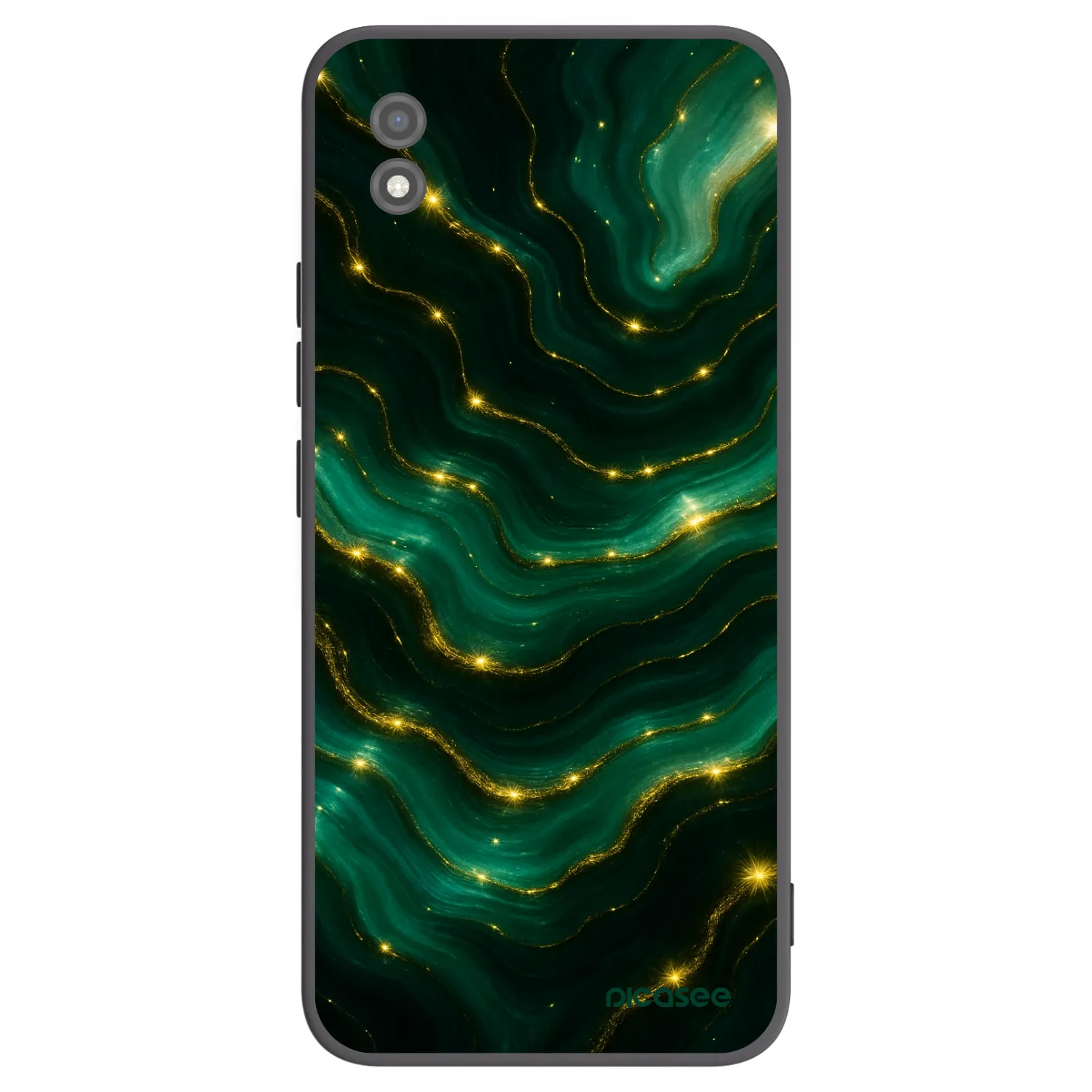 Picasee crna silikonska maskica za Realme C11 (2021) - Emerald
