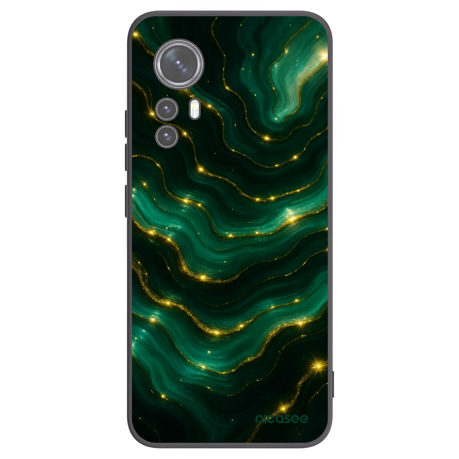 Picasee crna silikonska maskica za Xiaomi 12 - Emerald