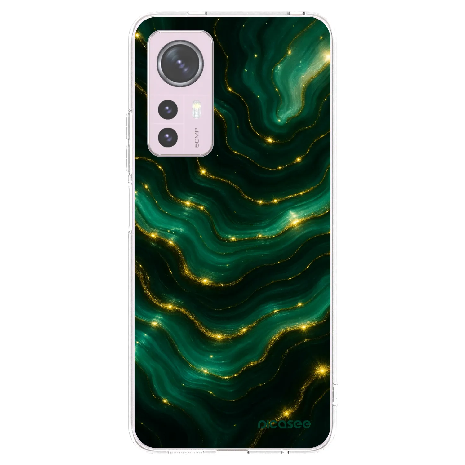Picasee silikonska prozirna maskica za Xiaomi 12 - Emerald