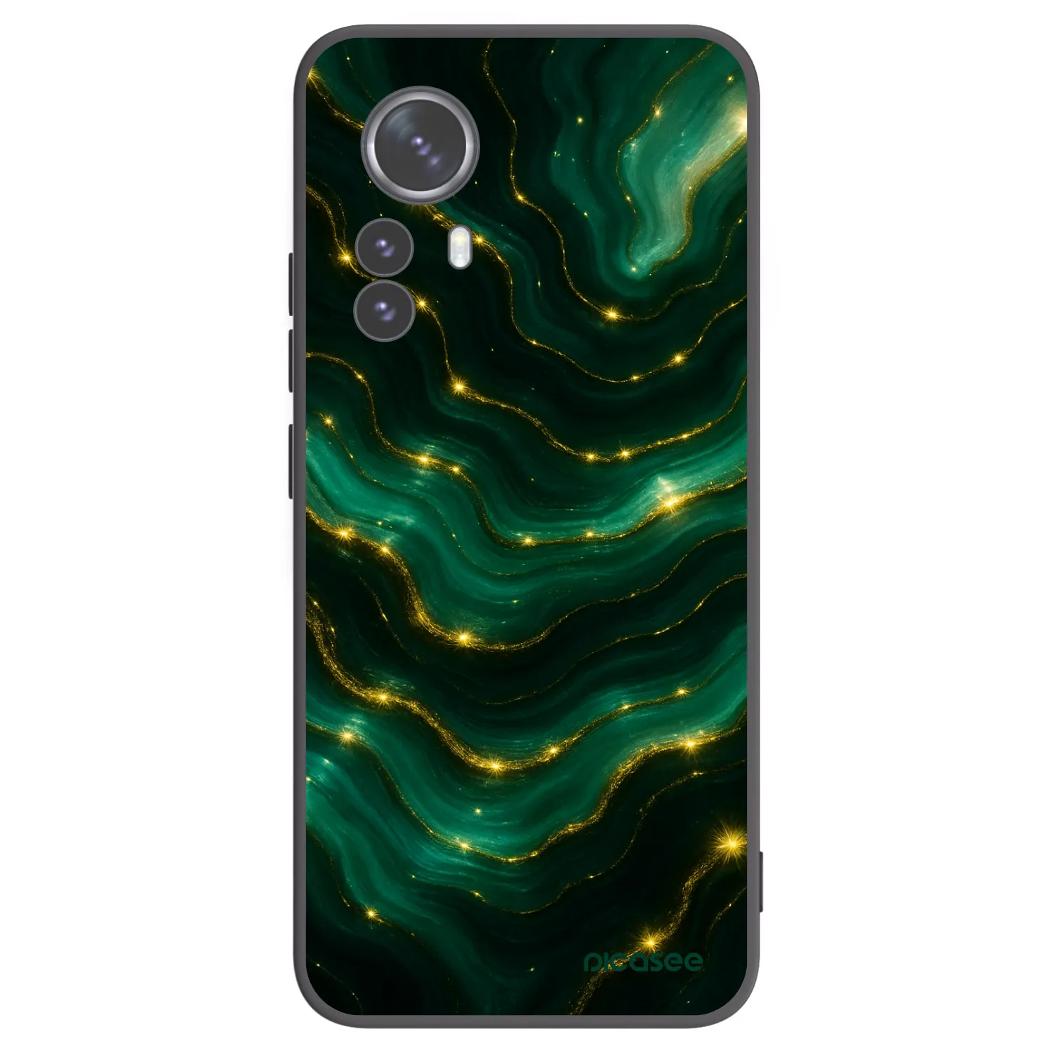 Picasee crna silikonska maskica za Xiaomi 12 Pro - Emerald