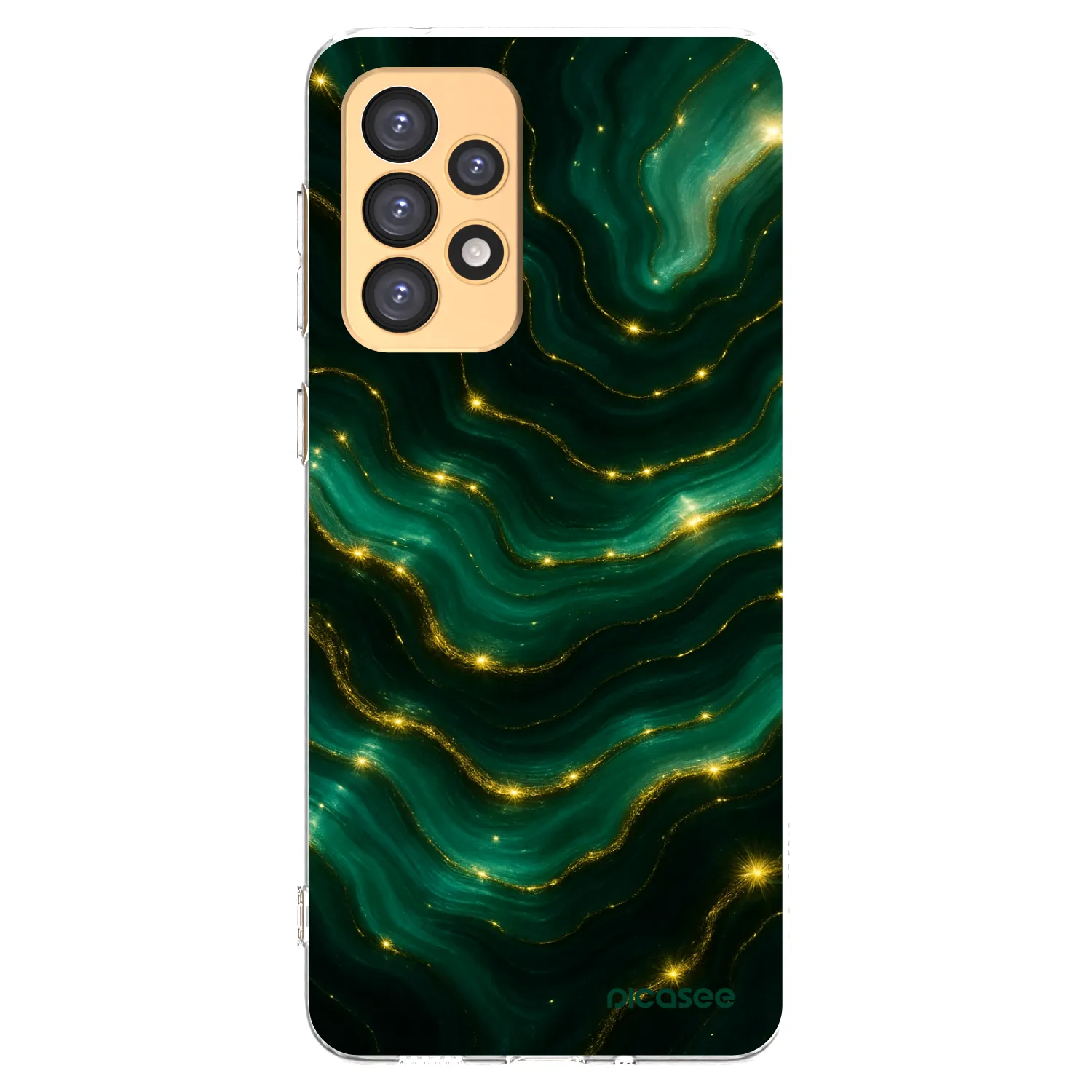 Picasee silikonska prozirna maskica za Samsung Galaxy A33 5G A336 - Emerald