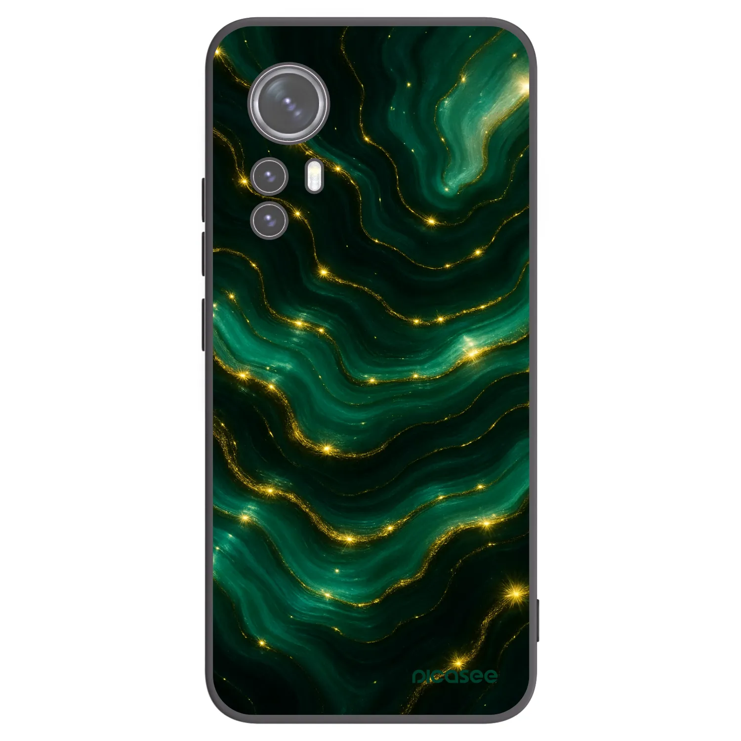 Picasee crna silikonska maskica za Xiaomi 12X - Emerald