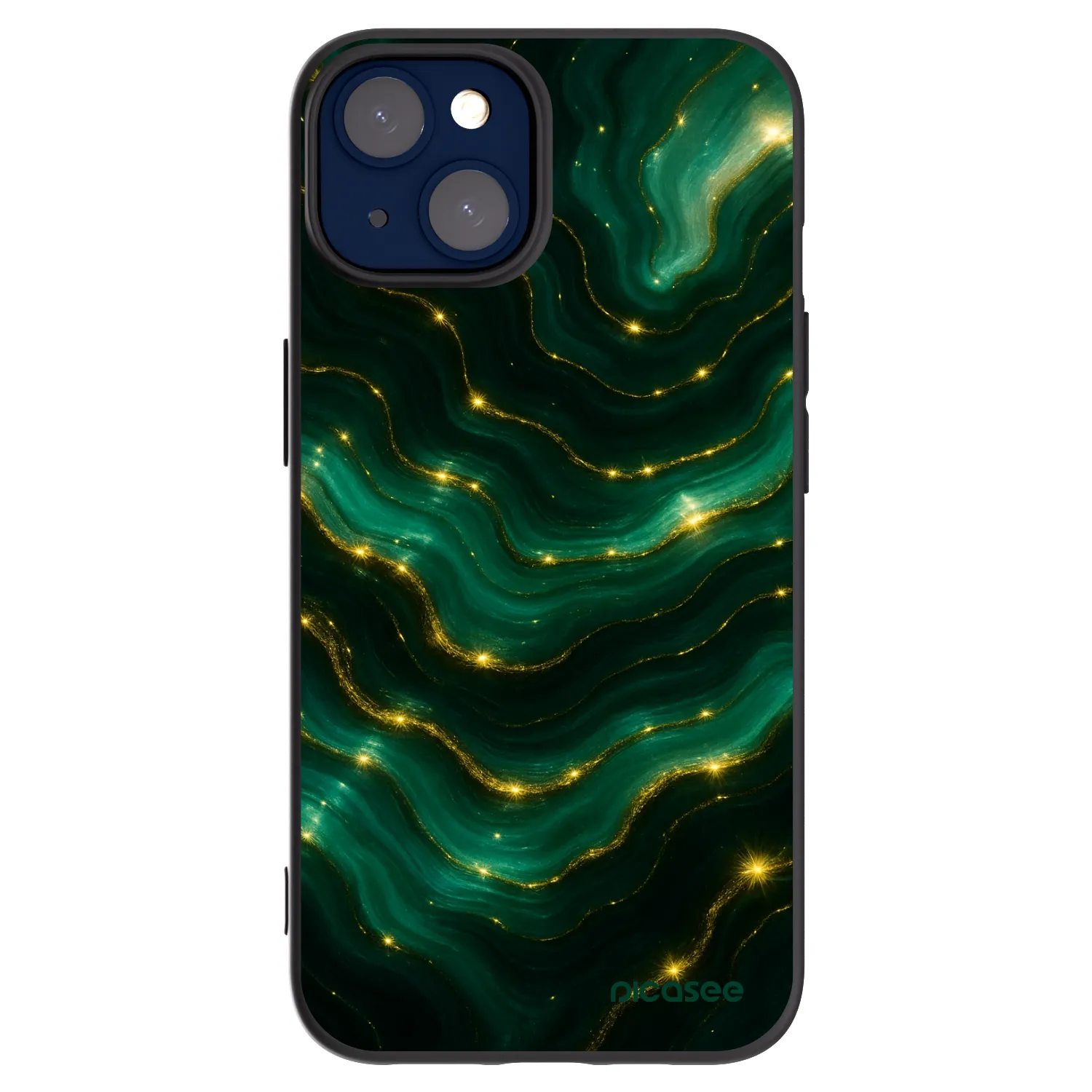 Picasee crna silikonska maskica za Apple iPhone 14 - Emerald