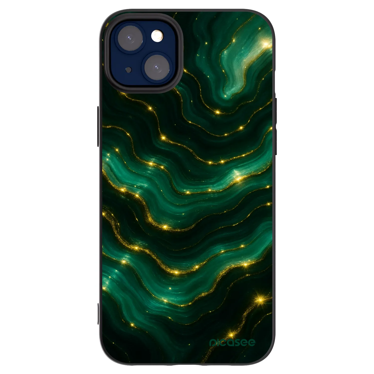 Picasee crna silikonska maskica za Apple iPhone 14 Plus - Emerald