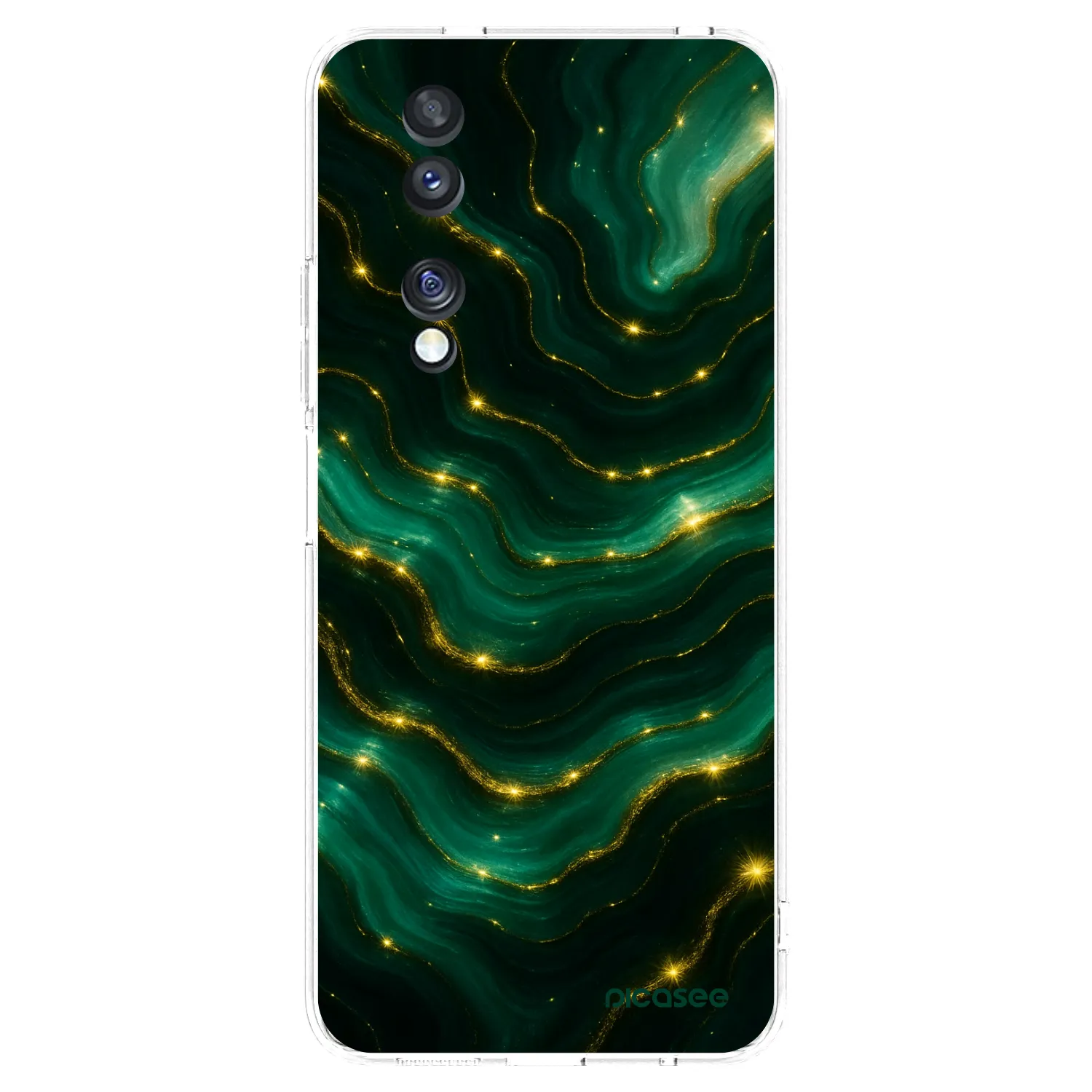 Picasee silikonska prozirna maskica za Honor 70 - Emerald