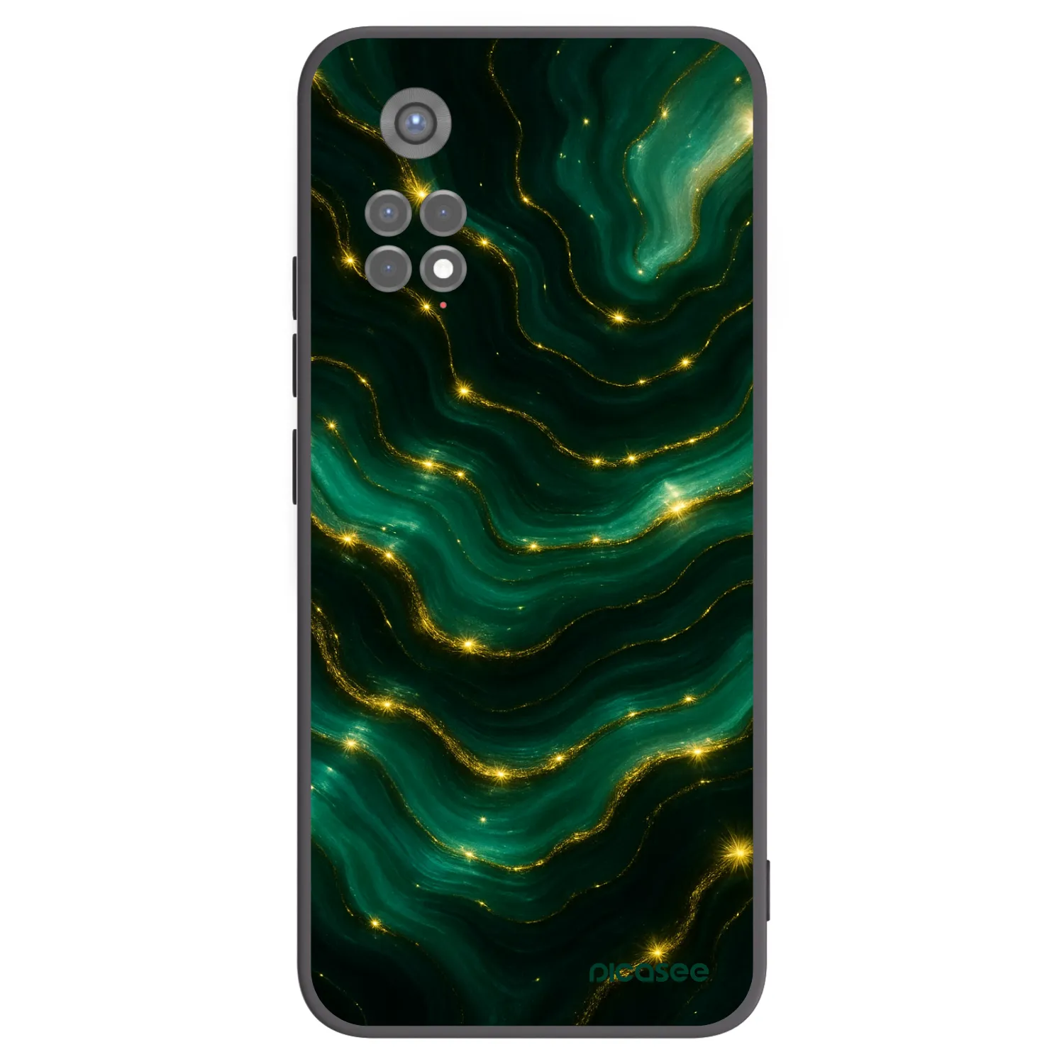 Picasee crna silikonska maskica za Xiaomi Redmi Note 11S 5G - Emerald