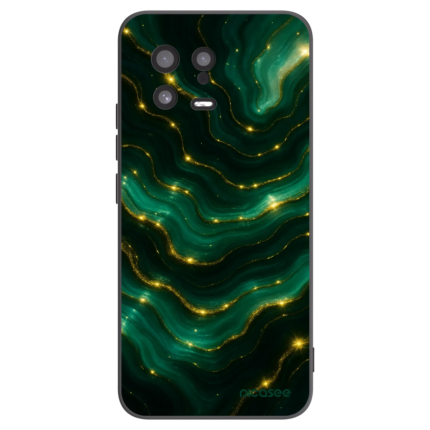 Picasee crna silikonska maskica za Xiaomi 13 - Emerald