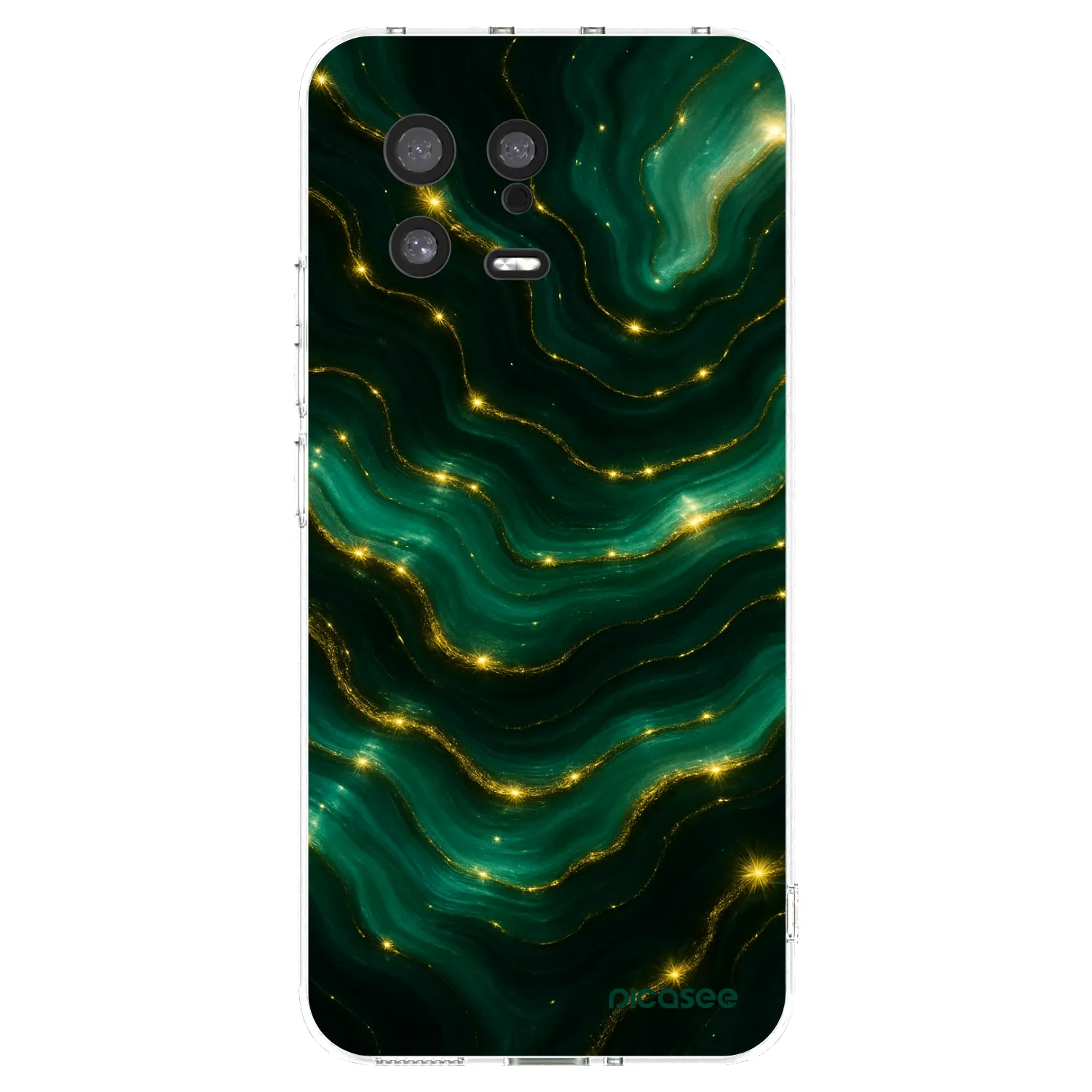 Picasee silikonska prozirna maskica za Xiaomi 13 - Emerald