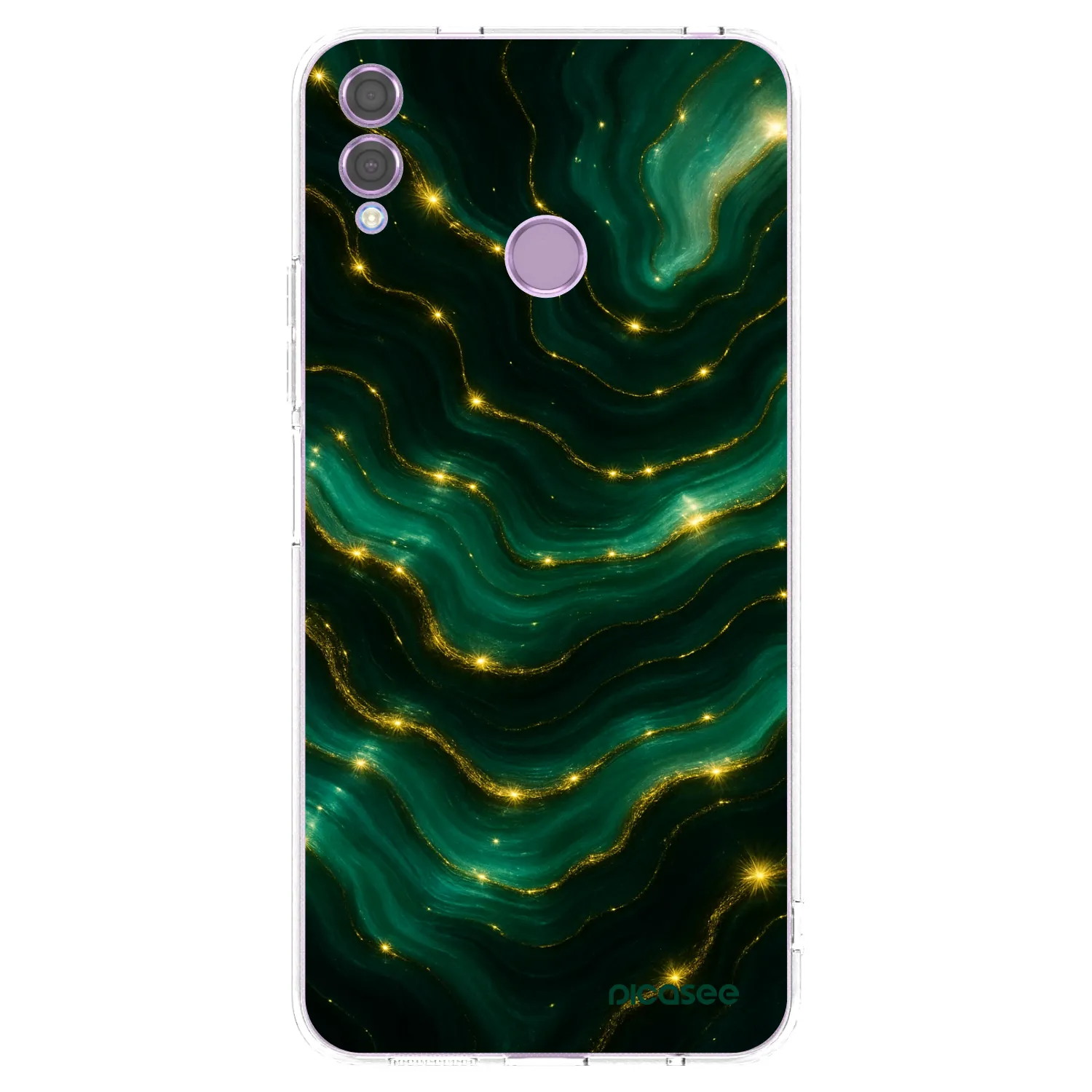 Picasee silikonska prozirna maskica za Honor 8X - Emerald