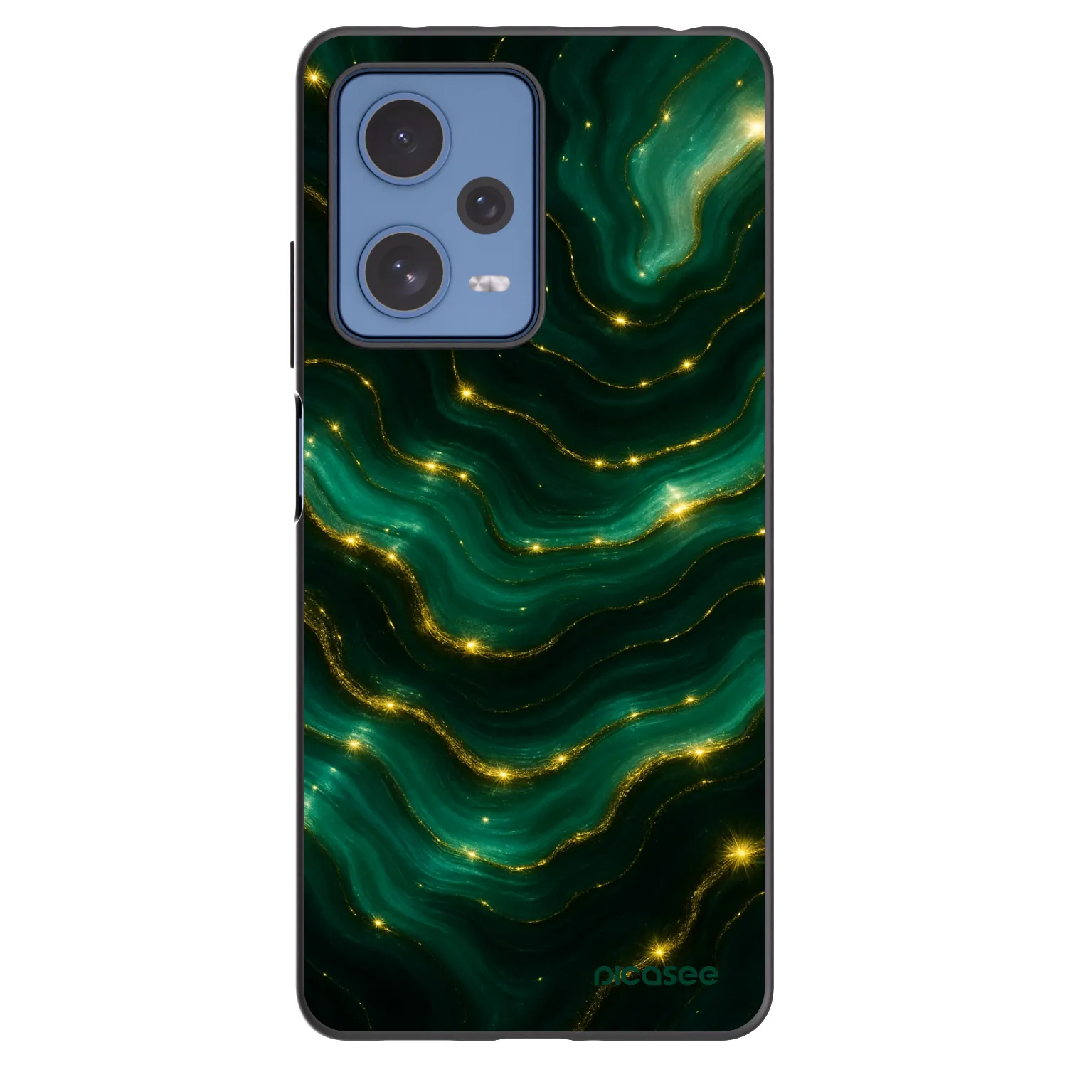 Picasee crna silikonska maskica za Xiaomi Redmi Note 12 Pro 5G - Emerald