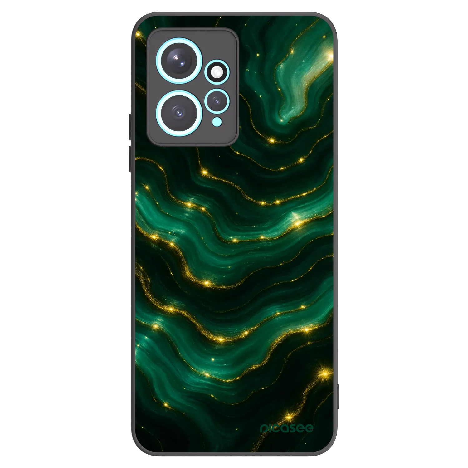 Picasee crna silikonska maskica za Xiaomi Redmi Note 12 4G - Emerald