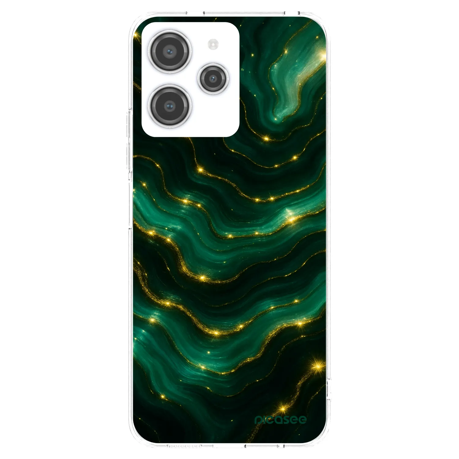 Picasee silikonska prozirna maskica za Xiaomi Redmi 12 4G - Emerald
