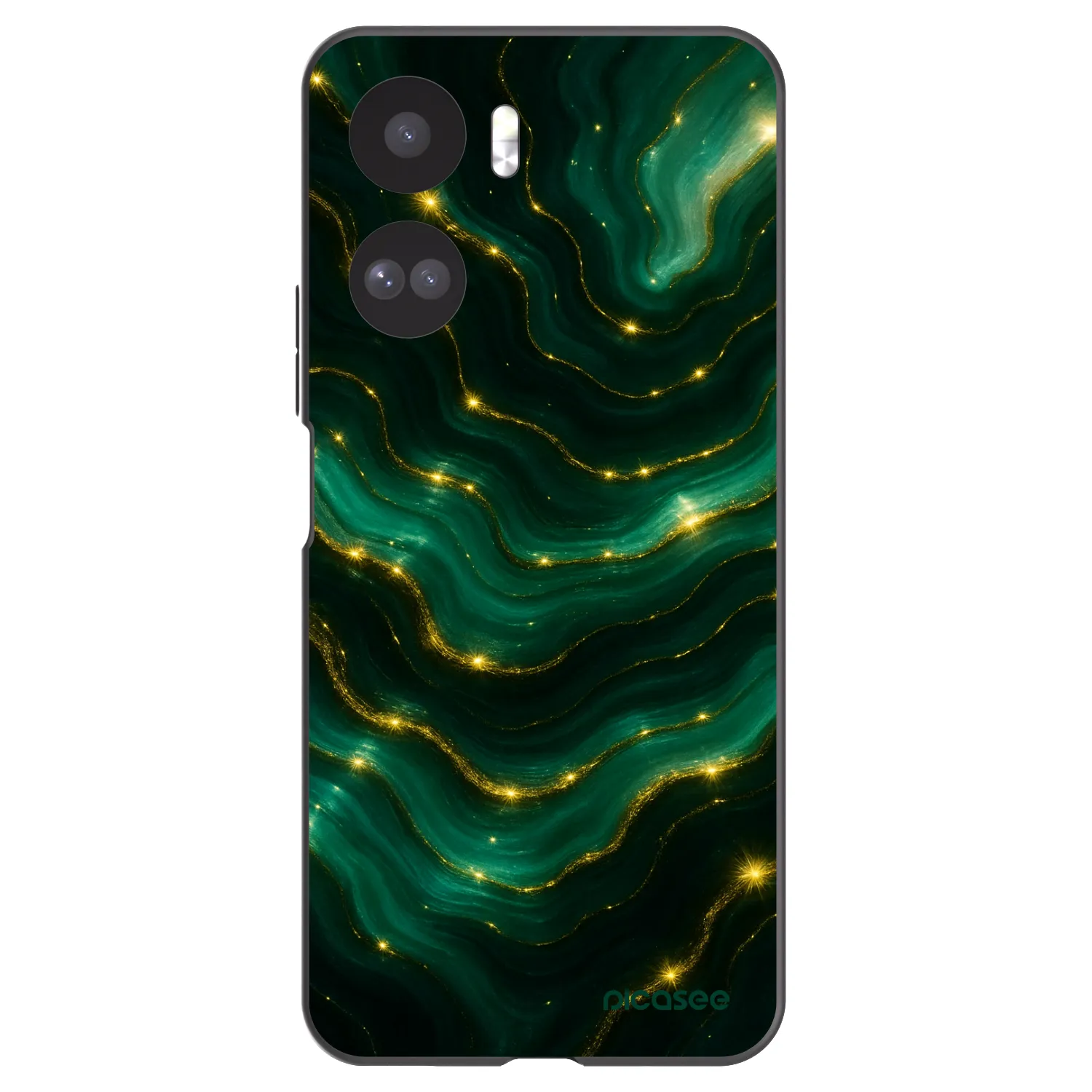 Picasee crna silikonska maskica za Honor 90 Lite 5G - Emerald