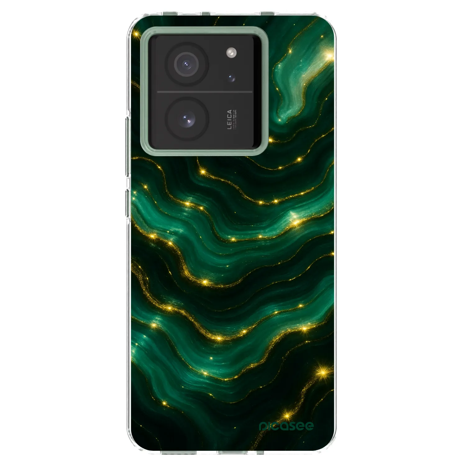 Picasee silikonska prozirna maskica za Xiaomi 13T Pro - Emerald