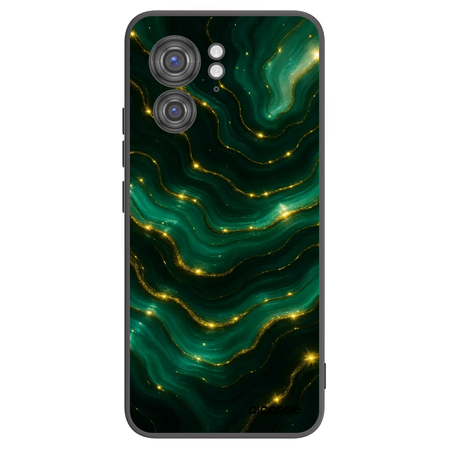 Picasee crna silikonska maskica za Motorola Edge 40 - Emerald