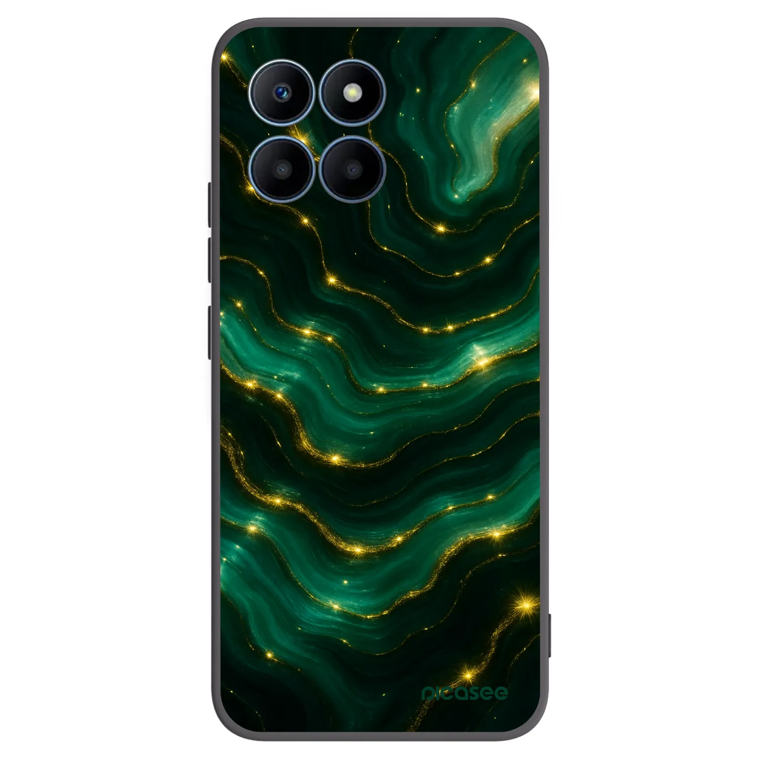 Picasee crna silikonska maskica za Honor 70 Lite - Emerald