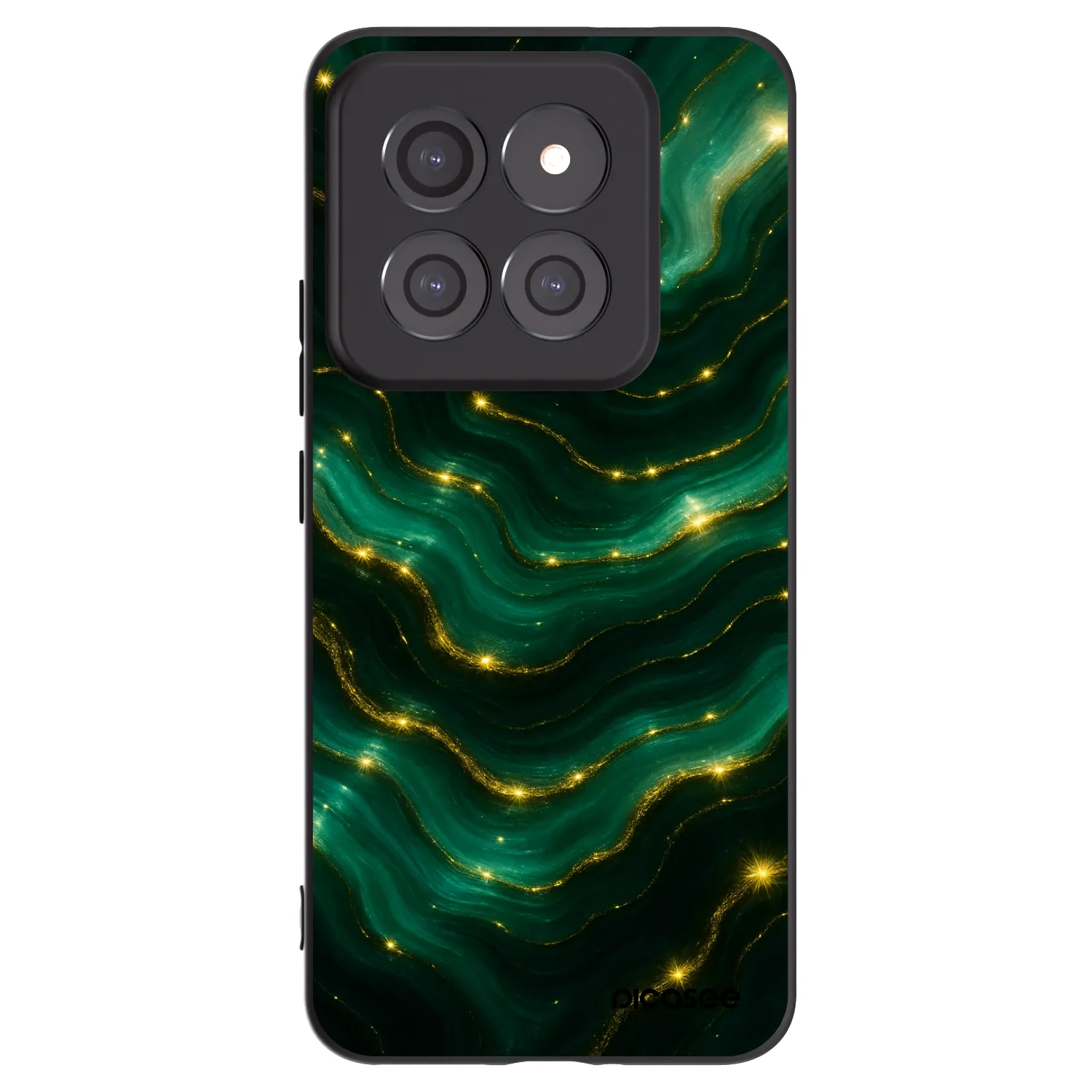 Picasee crna silikonska maskica za Xiaomi 14 Pro - Emerald