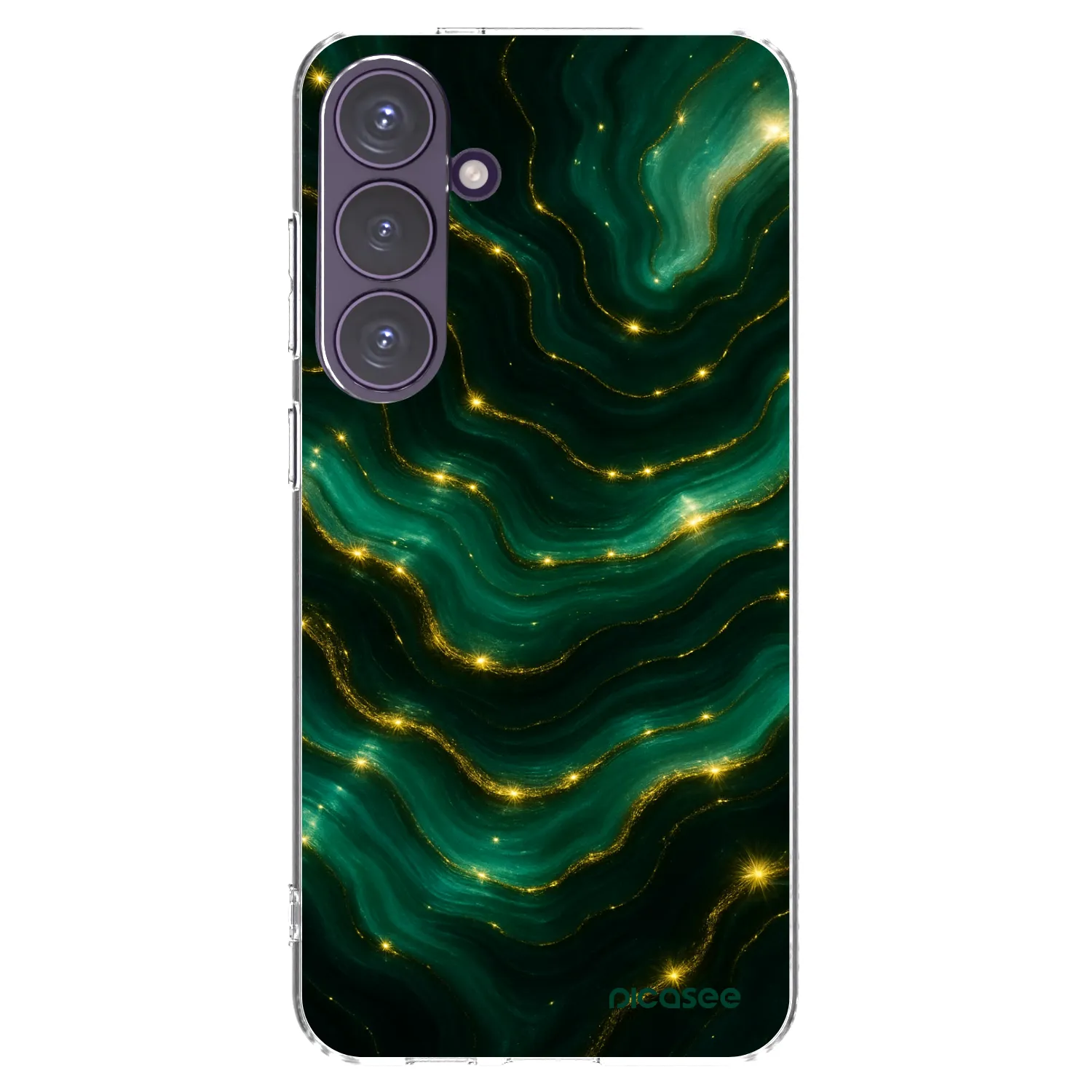 Picasee silikonska prozirna maskica za Samsung Galaxy S24+ S926B 5G - Emerald