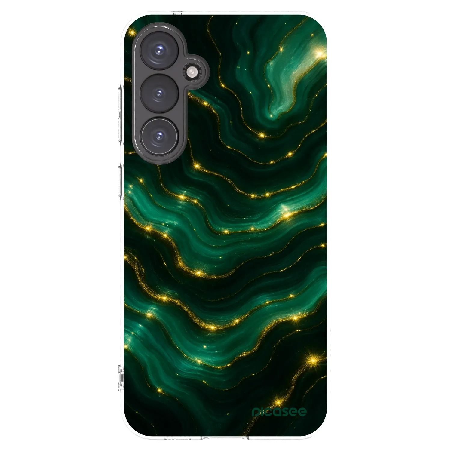 Picasee silikonska prozirna maskica za Samsung Galaxy S23 FE S711B - Emerald