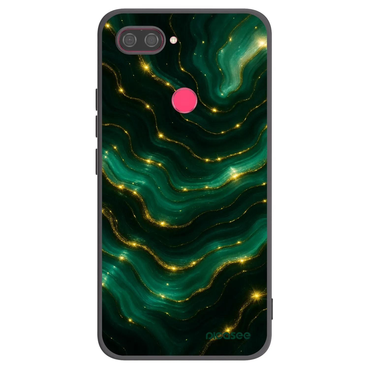 Picasee crna silikonska maskica za Xiaomi Mi 8 Lite - Emerald