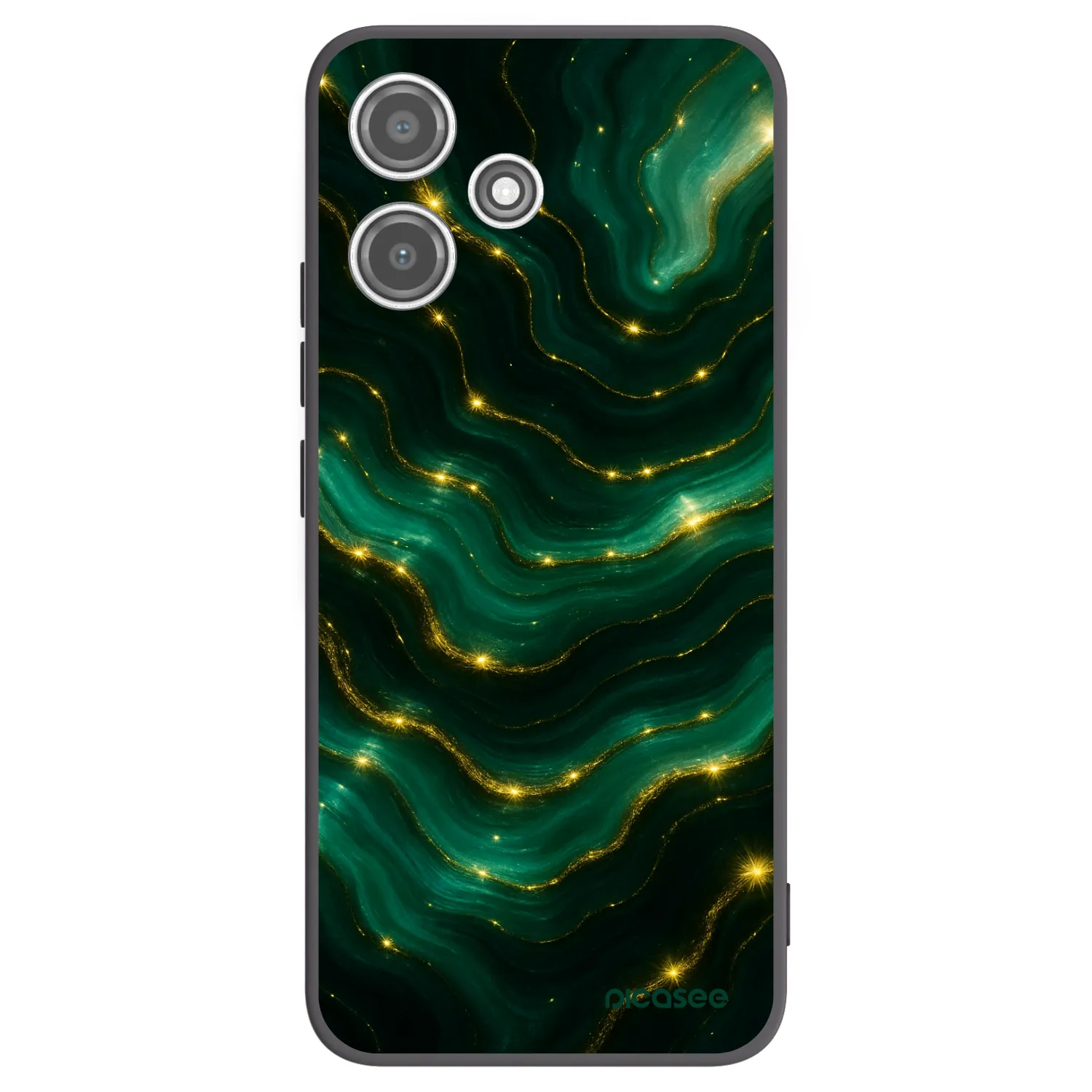 Picasee crna silikonska maskica za Xiaomi Redmi 12 5G - Emerald